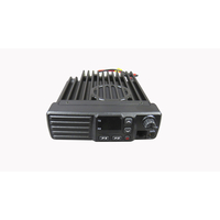 Передняя панель рации Racio R1200 UHF с дисплеем, кнопками управления и тангентой