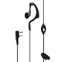 Выносная гарнитура Lira HS-BE-K с разъёмом K-plug для раций Lira и Kenwood