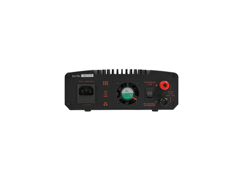 Задняя панель блока питания Racio Power RS30SD с клеммами до 30А и вентилятором охлаждения