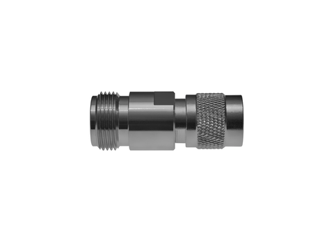 TN-312 переходник — соединение TNC и N, никелированная латунь