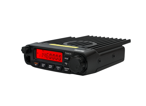 Передняя панель рации Racio R2100 VHF с ЖК-дисплеем, кнопками управления и тангентой